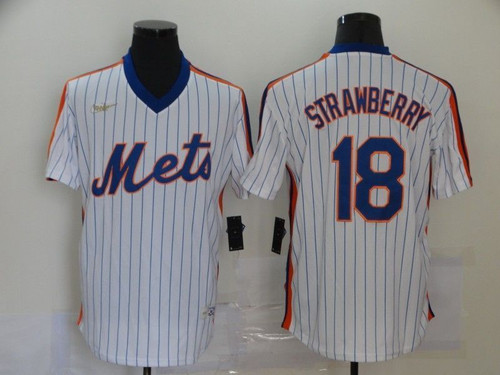 New York Mets Darryl Strawberry #18 2020 Mlb White Jersey