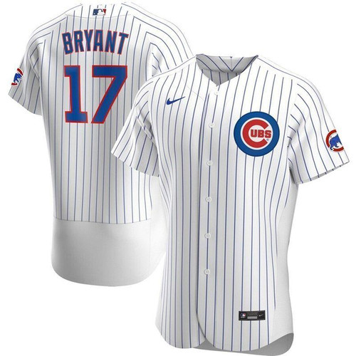 Chicago Cubs Kris Bryant #17 2020 MLB White Jersey