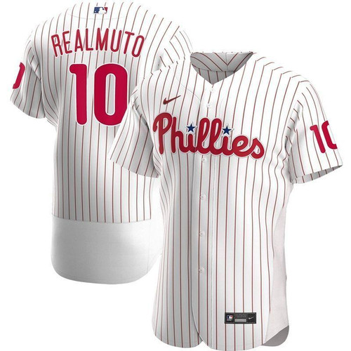 Philadelphia Phillies JT Realmuto #10 2020 MLB White Jersey