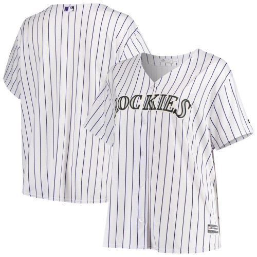 Womens Colorado Rockies Majestic White Plus Size Alternate Cool Base Team Jersey Gift For Colorado Rockies Fans