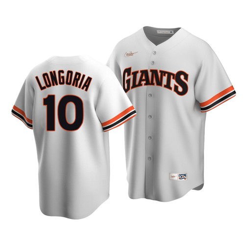 Men'S San Francisco Giants Evan Longoria #10 Cooperstown Collection White Home Jersey