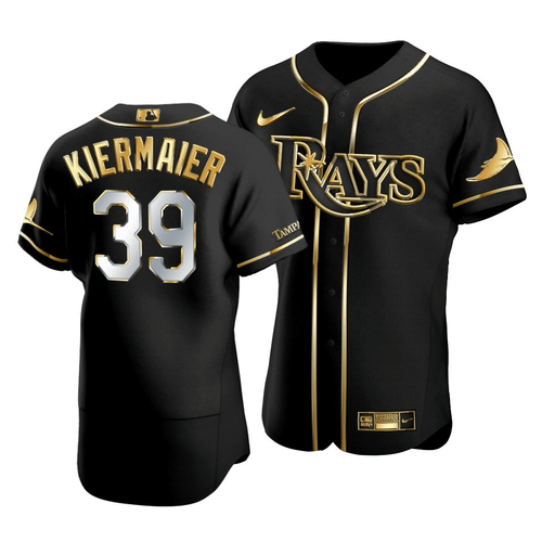 Men'S Tampa Bay Rays Kevin Kiermaier #39 Gold Edition Black Jersey