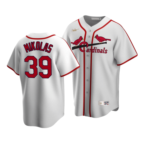 Men'S St. Louis Cardinals Miles Mikolas #39 Cooperstown Collection White Home Jersey