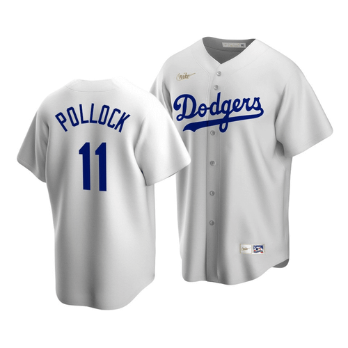Men'S Los Angeles Dodgers A.J. Pollock #11 Cooperstown Collection White Home Jersey