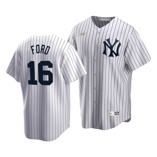 Men'S New York Yankees Whitey Ford #16 Cooperstown Collection White Home Jersey