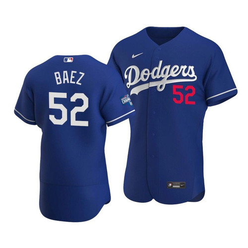 Men'S Los Angeles Dodgers Pedro Baez #52 2020 World Series Champions  Alternate Jersey Royal