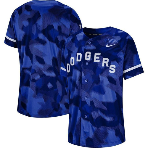 Los Angeles Dodgers Nike Replica Replica Camo Jersey - Royal