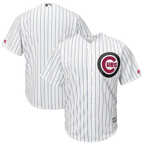 Chicago Cubs Majestic Fashion Stars Stripes Cool Base Jersey White 2019