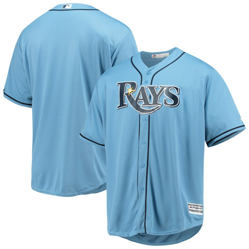 Men'S Tampa Bay Rays Majestic Light Blue Alternate Official Cool Base Baseball Jersey Mlb Baseball Jersey825