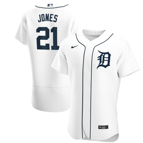 Men'S Detroit Tigers Jacoby Jones White Home Player Baseball Jersey Mlb Baseball Jersey1224