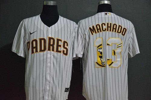 San Diego Padres Manny Machado #13 2020 Mlb White Jersey