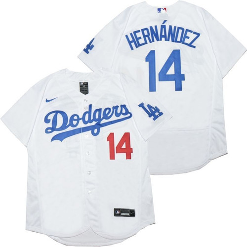 Los Angeles Dodgers Enrique Hernandez #14 2020 Mlb White Jersey