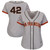 San Francisco Giants Majestic Womens 2019 Jackie Robinson Day Official Cool Base Jersey Gray 2019