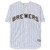 Christian Yelich Milwaukee Brewers Fanatics  Autographed White Pinstripe Majestic Replica Jersey