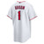 Men's Los Angeles Angels  Nike White #1 Groom Home Replica Jersey