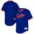 MenS Chicago Cubs Mitchell & Ness Royal Cooperstown Collection Mesh Wordmark V-Neck Baseball Jersey Mlb Baseball Jersey1138