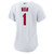 Women's St. Louis Cardinals  Nike White #1 Mom Home Replica Jersey