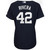 New York Yankees Mariano Rivera Majestic Womens 2021 Hall Of Fame Cool Base Player Jersey Jersey Navy 2021
