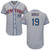 Jay Bruce #19 New York Mets Gray All Over Print Baseball Jersey For Fans