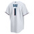 Men's Miami Marlins  Nike White #1 Dad Home Replica Jersey