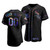Men'S Chicago White Sox Custom #00 Iridescent Logo Holographic Limited  Jersey Black