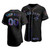 Men'S Toronto Blue Jays Custom #00 Iridescent Logo Holographic Limited Jersey Black