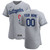 Men'S Los Angeles Dodgers Gray Road Custom Patch Baseball Jersey Mlb Baseball Jersey313