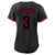 Women's Philadelphia Phillies Bryce Harper Profile Black Plus Size Player Name & Number Fashion Jersey
