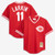 Men's Cincinnati Reds Barry Larkin Mitchell & Ness Red  Batting Practice Jersey