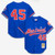 Men's Montreal Expos Pedro Martinez Mitchell & Ness Blue Cooperstown Collection Mesh Batting Practice Button-Up Jersey