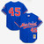 Men's Montreal Expos Pedro Martinez Mitchell & Ness Blue Cooperstown Collection Mesh Batting Practice Button-Up Jersey