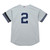 Men's New York Yankees Derek Jeter Mitchell & Ness Gray Cooperstown Collection 2000 World Series  Jersey