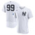Men's New York Yankees Aaron Judge Nike White Home  Sponsor Patch Jersey