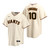 Mens San Francisco Giants #10 Evan Longoria 2020 Home Cream Jersey Gift For Giants Fans
