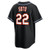 Men's New York Mets Juan Soto Nike Fashion Replica Black Out Jersey