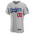 Los Angeles Dodgers Nike Replica Replica Replica Alternate  Custom Patch Jersey - Gray