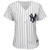 New York Yankees Majestic Womens Cool Base Custom Jersey Jersey White/Navy 2021