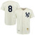 MenS New York Yankees Yogi Berra Mitchell & Ness Cream/Navy Throwback 1951 Baseball Jersey Mlb Baseball Jersey1389