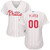 Philadelphia Phillies Majestic Womens Home Cool Base Custom Jersey Jersey White/Scarlet 2021