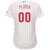 Philadelphia Phillies Majestic Womens Home Cool Base Custom Jersey Jersey White/Scarlet 2021