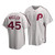 MenS Philadelphia Phillies Zack Wheeler #45 Cooperstown Collection White Home Jersey