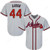 Atlanta Braves #44 Hank Aaron Gray Baseball Tee Jersey Shirt