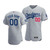 Men'S Los Angeles Dodgers Custom #00 2020 World Series Champions  Alternate Jersey Gray