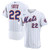 Men's New York Mets Juan Soto Nike White Home  Sponsor Patch Jersey