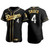 Duke Snider Los Angeles Dodgers 2021 Gold Program #4 Jersey Black Golden 