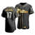 Men'S Philadelphia Phillies Rhys Hoskins #17 Golden Edition Black  Jersey