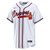 Men's Atlanta Braves Grant Holmes Nike White Home Replica Jersey
