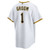 Men's Pittsburgh Pirates  Nike White #1 Groom Home Replica Jersey
