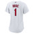 Women's St. Louis Cardinals  Nike White #1 Bride Home Replica Jersey