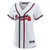 Women's Atlanta Braves Reynaldo Lopez Nike White Home Replica Jersey
